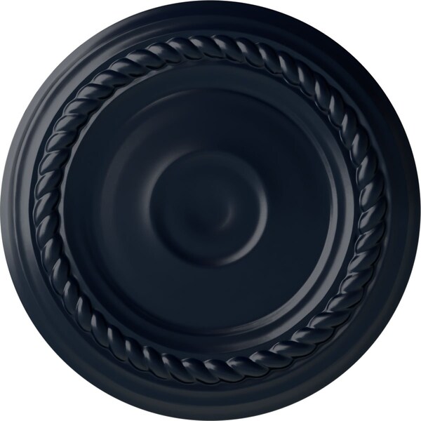 Ekena Millwork Small Alexandria Ceiling Medallion (Fits Canopies up to 4 5/8"), 7 7/8"OD x 3/4"P, Midnight Dream CM07ALMDF - main